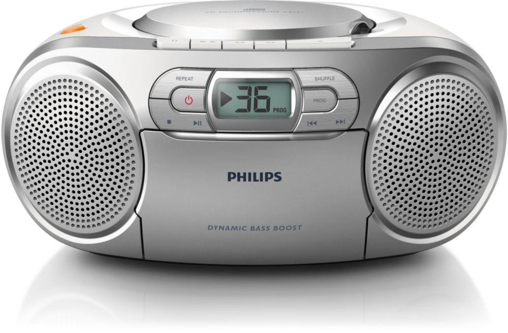 Portable Radio Philips AZ127 zilver 8712581660192