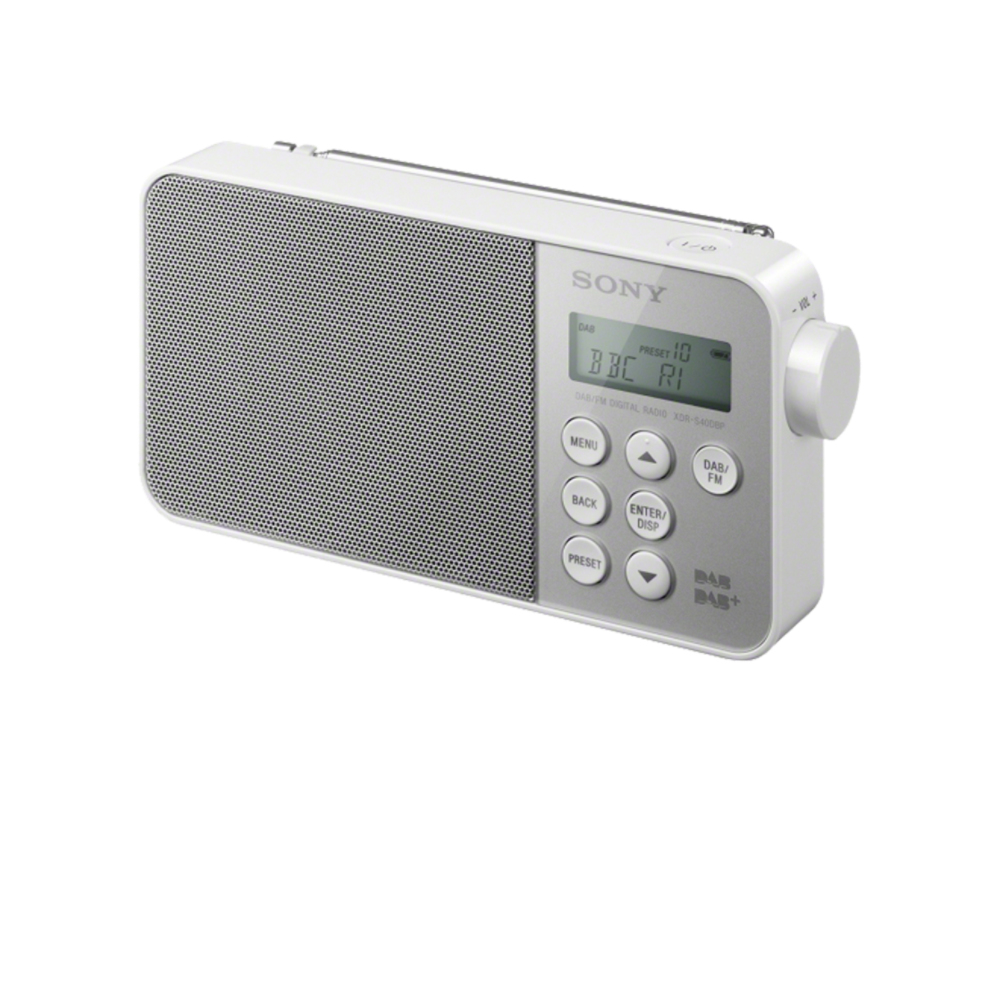 Portable Radio Sony XDRS40DBPW wit 4905524897128