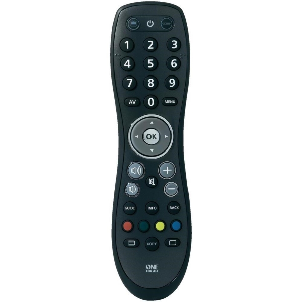 Image of Afstandsbediening One For All Simple Remote 2in1 Zwart
