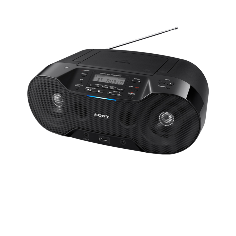 Image of DAB+ CD-radio Sony ZS-RS70BTB AUX, Bluetooth, CD, DAB+, NFC, FM, USB Zwart