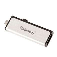 Image of Intenso - USB Flash Drive Mobile Line, 16GB USB 2.0 Silver (3523470)