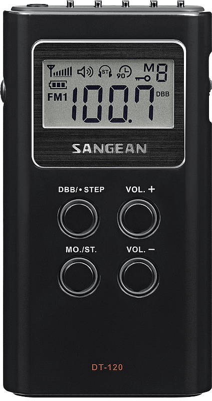 Portable Radio Sangean DT120 Zwart 4711317992457