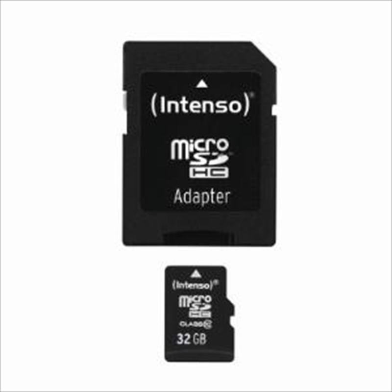 Image of Intenso 32 GB MicroSDHC-kaart 32 GB microSDHC-kaart Class 10 incl. SD-adapter