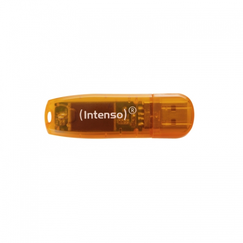 Image of Intenso Rainbow Line 64 GB USB-stick Oranje (transparant) USB 2.0