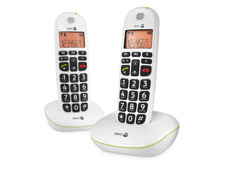 Image of Doro Phone Easy 100W Duo Big Button Dect Telefoon Wit