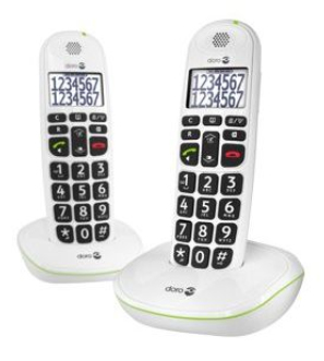Image of Doro Phone Easy 110 Duo Big Button Care Dect Telefoon Wit