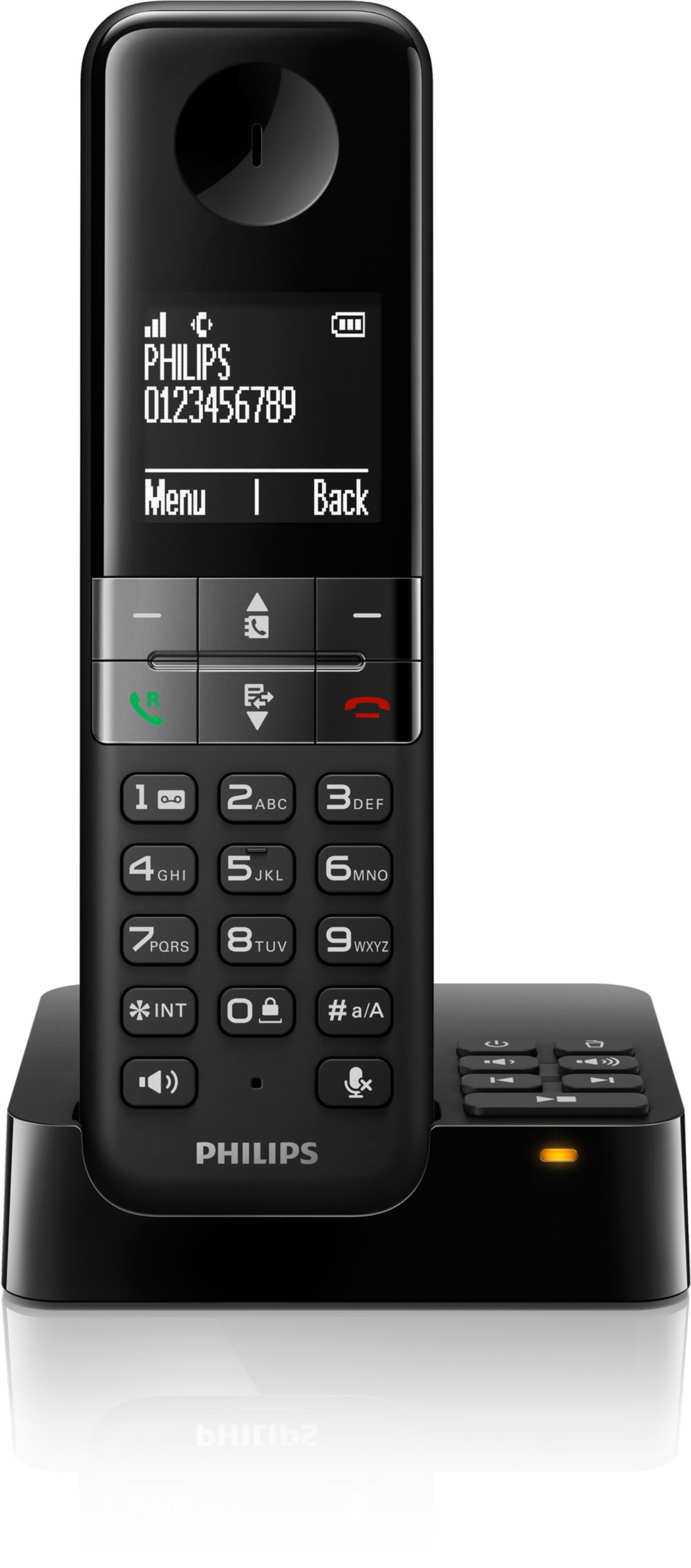 Image of Phil. Tel.Dect+antw D-4551B/22 Dect Telefoon Enkel + Beantwoorder