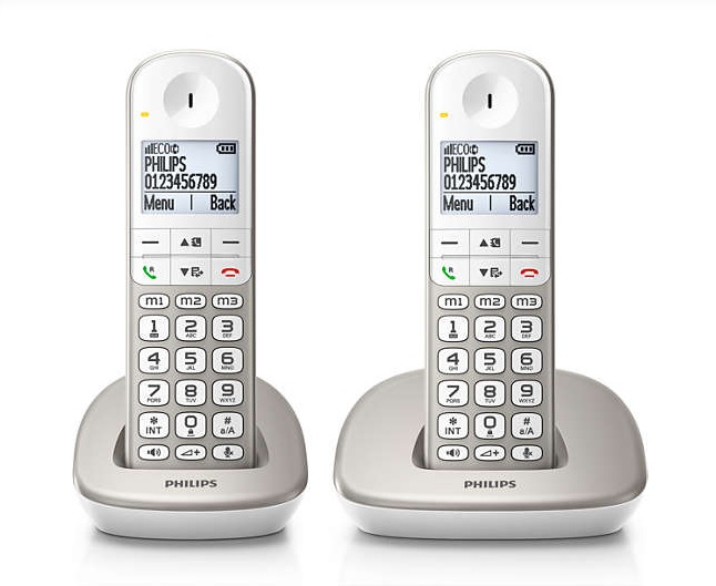 Image of Phil. Tel.Dect Duo XL-4902S/22 Dect Telefoon Dubbel