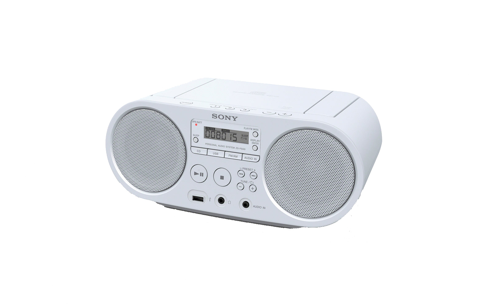 Portable Radio Sony ZSPS50 Wit 4905524992311