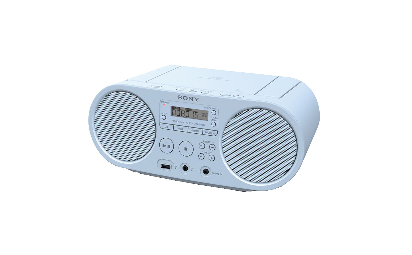 Image of Sony Boombox ZS-PS50 Blauw