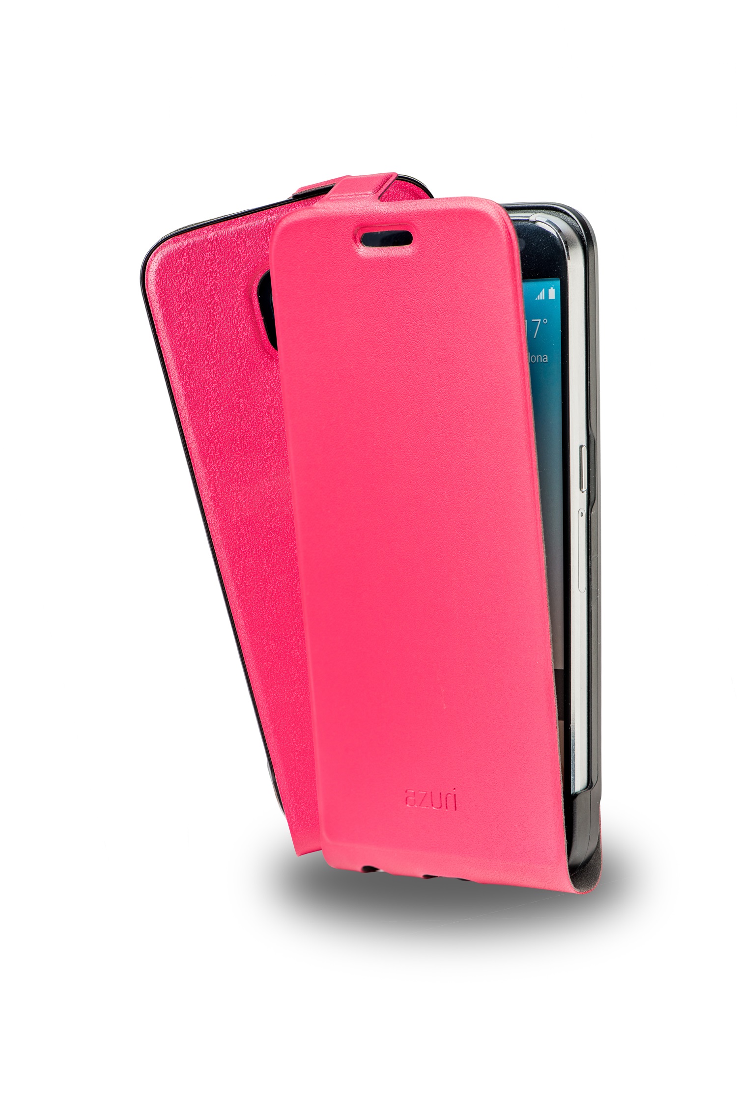 Image of Azuri Flip tasje met cardslot voor Samsung G920 Galaxy S6 - leder roze