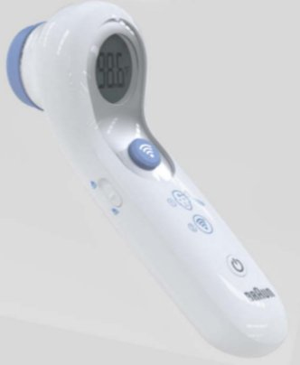 Image of 'geen contact'- en voorhoofd thermometer NTF3000