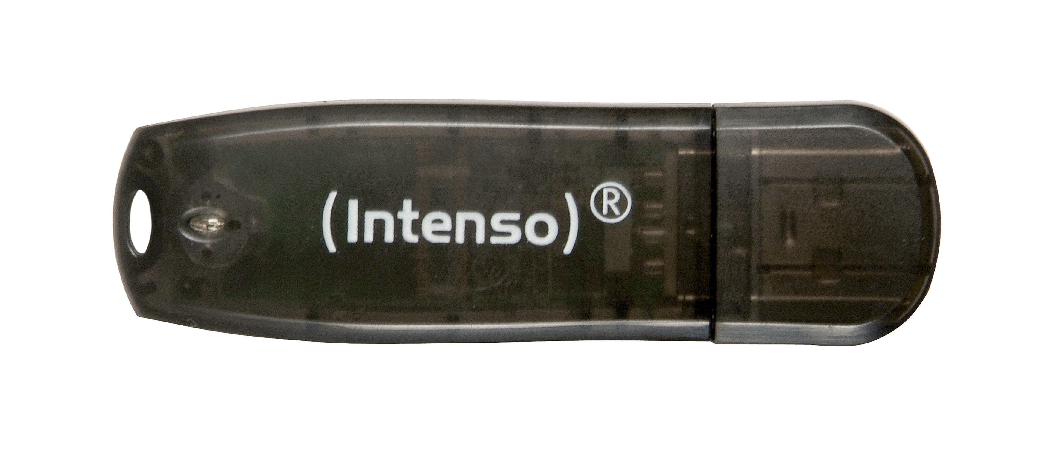 Image of Intenso Rainbow Line 16 GB USB-stick Zwart USB 2.0