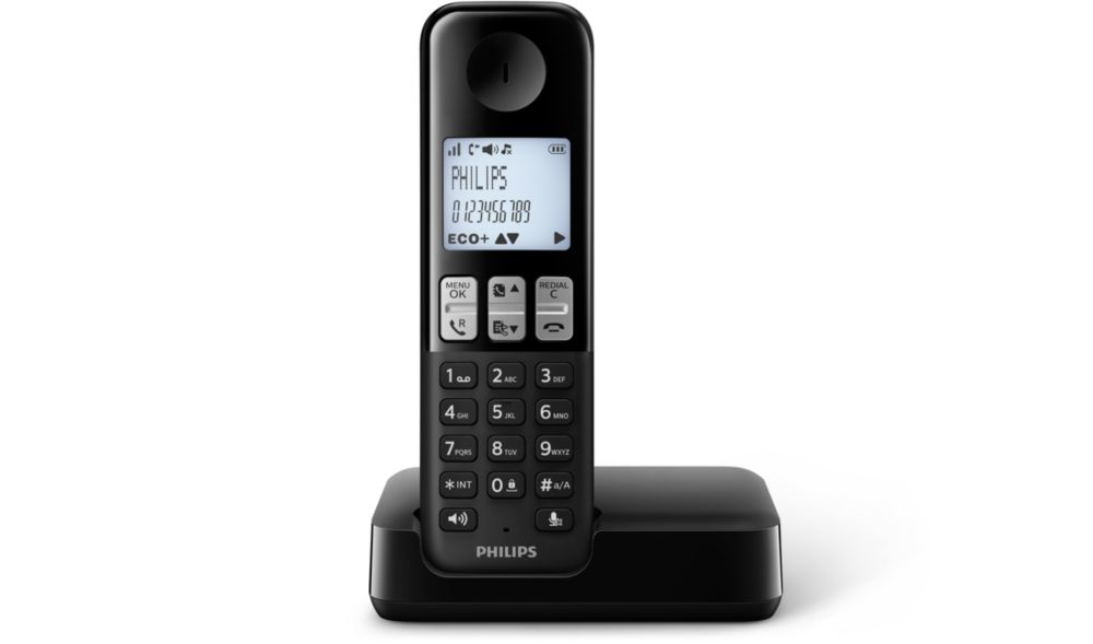 Image of Phil. Tel.Dect Mono D-2301B/22 Dect Telefoon Enkel