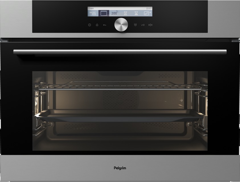 Image of Pelgrim OVM 624 RVS multifunctionele oven met tekstdisplay