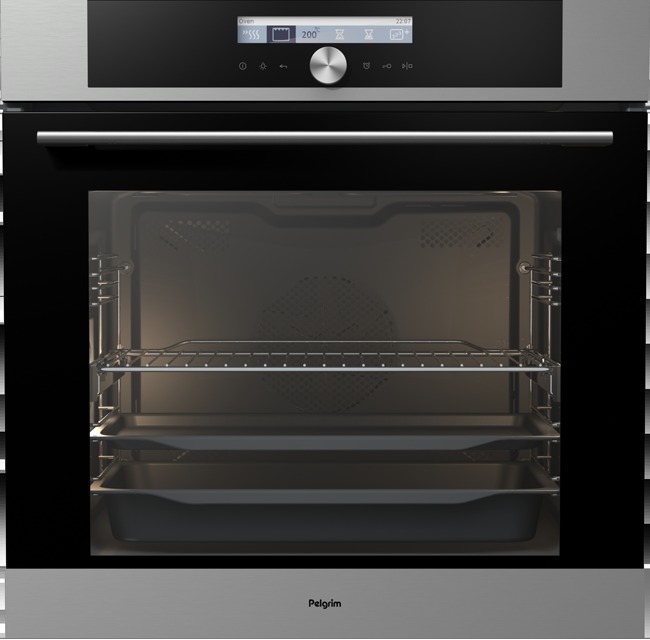 Image of Pelgrim OVM 626 RVS multifunctionele oven met tekstdisplay