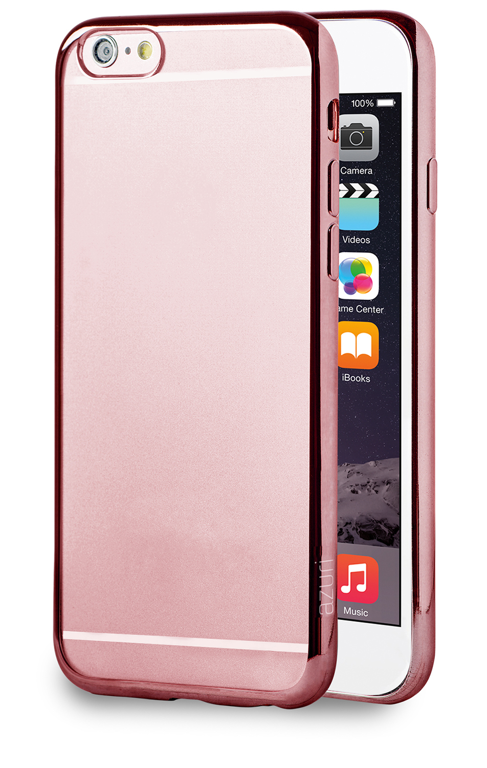 Image of Azuri tasje - TPU ultra-thin - goud roze - voor Apple iPhone