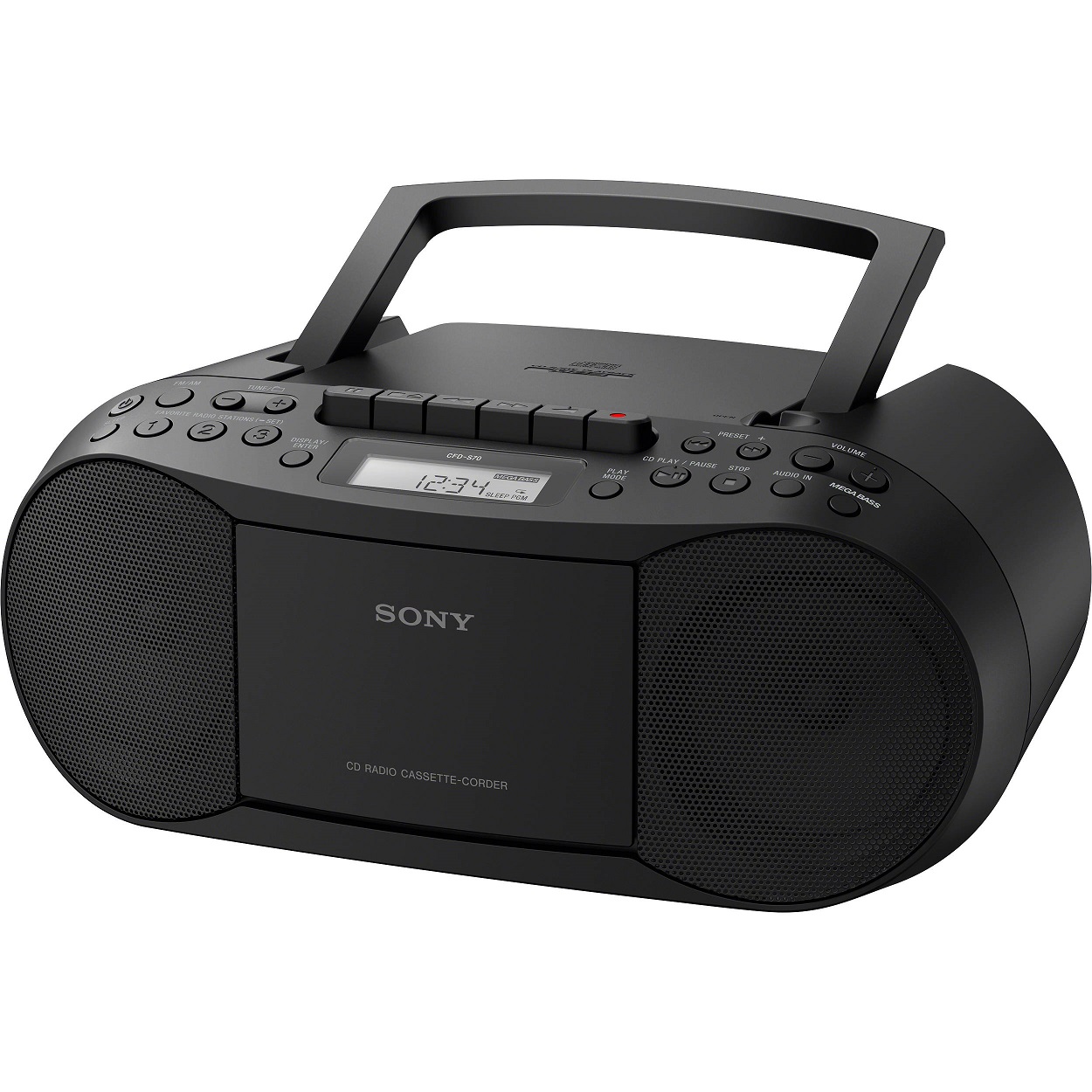 Portable Radio Sony CFD-S70 zwart 4548736026568