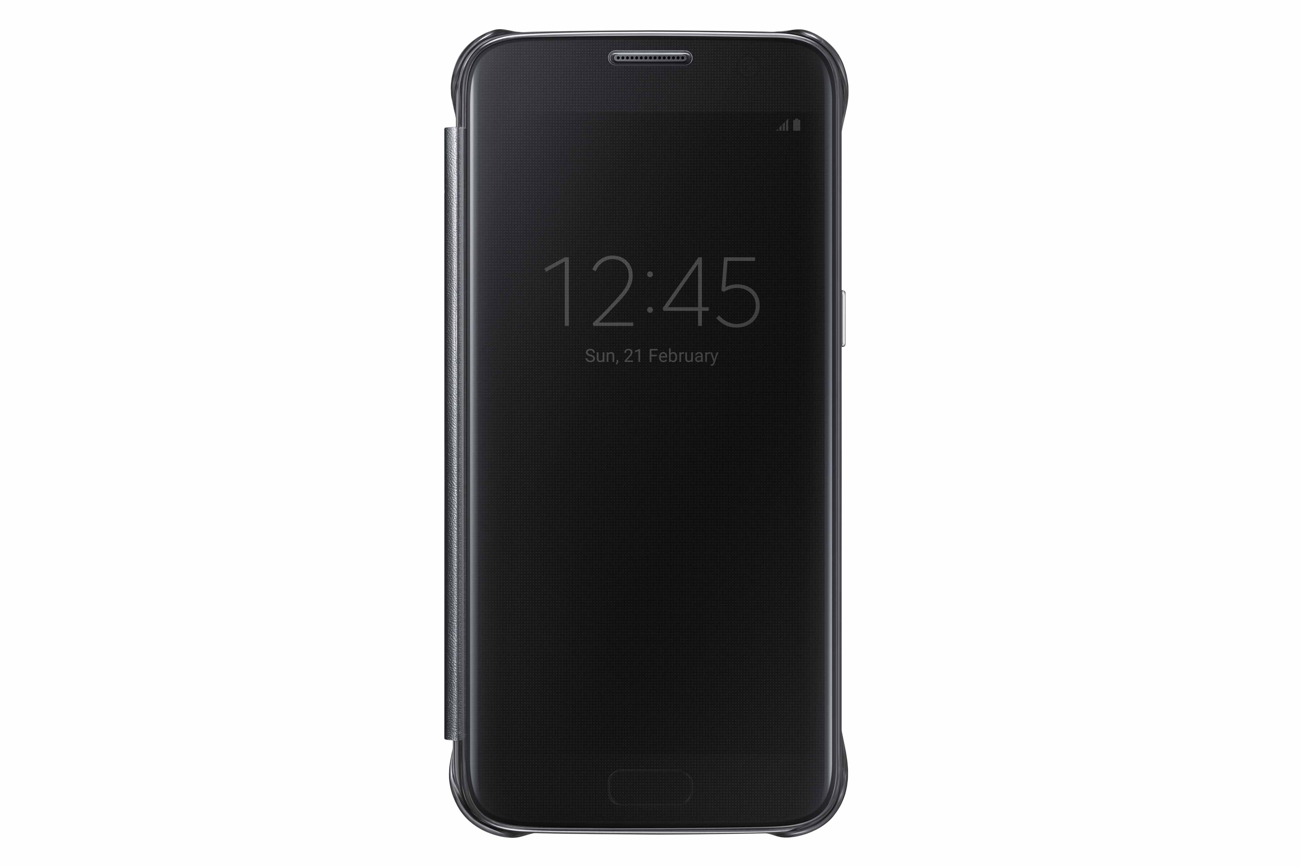 Image of originele Clear View Cover voor de Galaxy S7 - Zwart