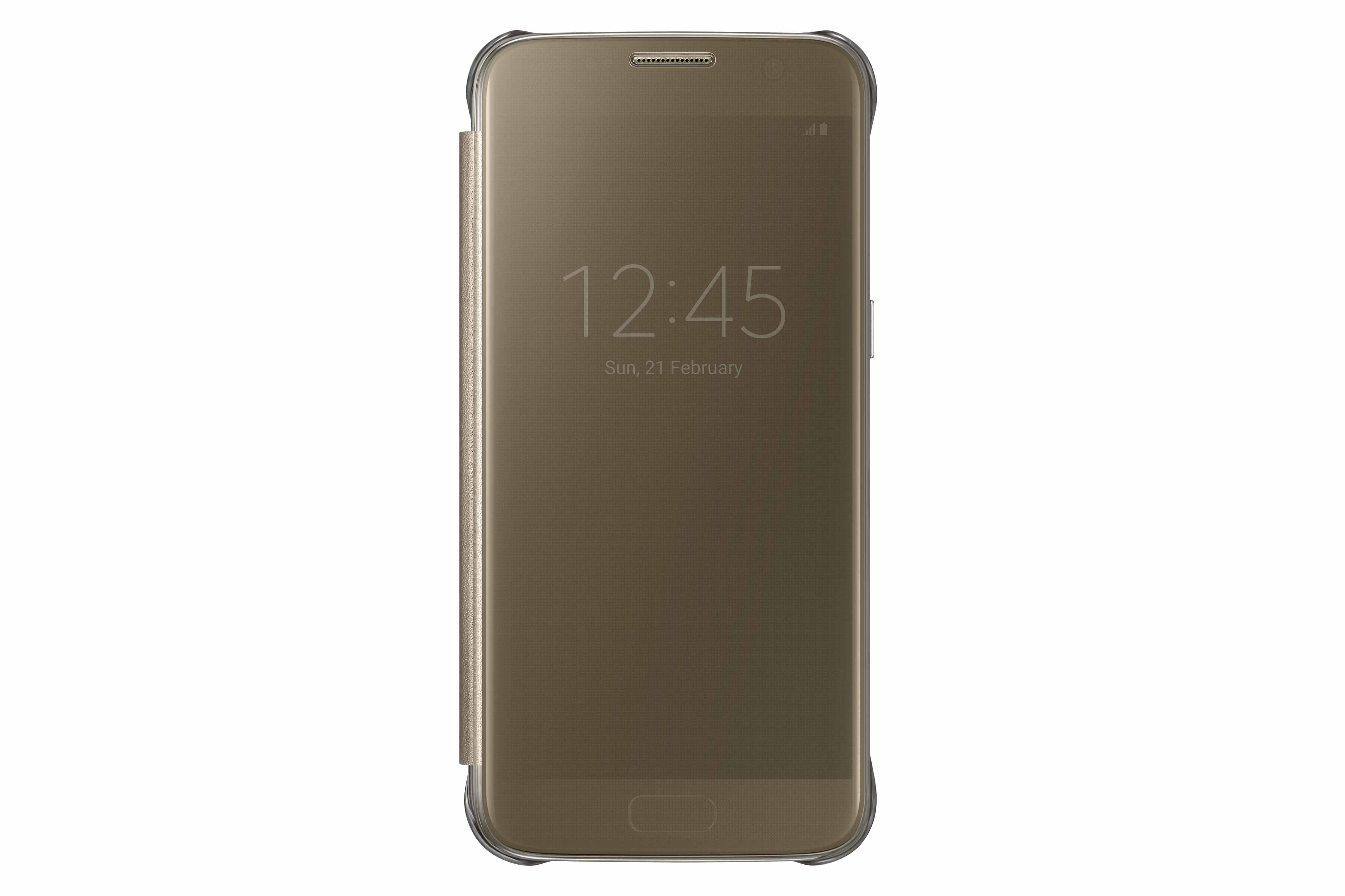 Image of originele Clear View Cover voor de Galaxy S7 - Goud