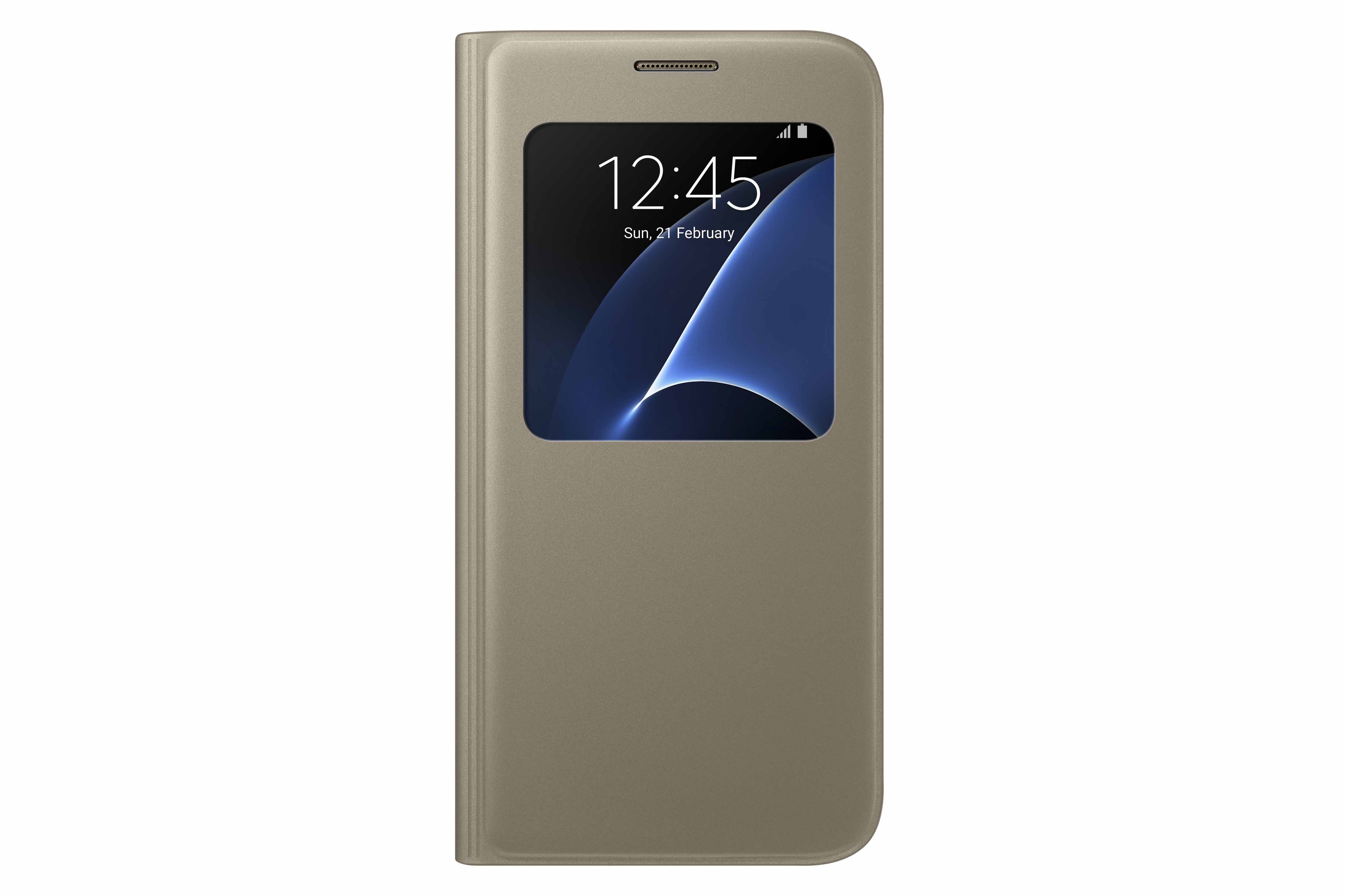 Image of originele S View Cover voor de Galaxy S7 - Goud