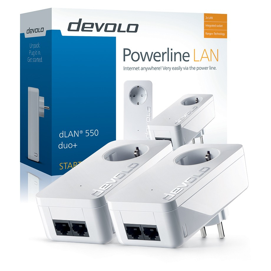 Image of Devolo 550 duo+ Starter Kit Powerline