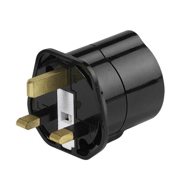Image of Vivanco Reis adapter Schuko plug -> GB socket