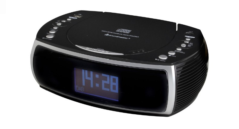 Image of DAB+ Wekkerradio SoundMaster URD470SW AUX, CD, DAB+, FM, USB Zwart