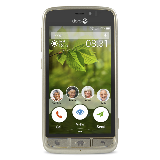 Image of doro 8031 4.5 inch Senioren smartphone Android 5.1 Lollipop 1.1 GHz Quad Core Champagne