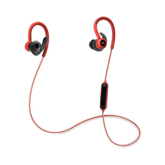 Image of JBL Harman Reflect Contour Bluetooth Sport Oordopjes In Ear Headset, Bestand tegen zweet Rood