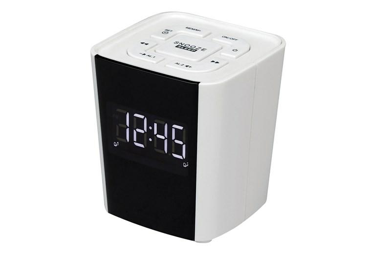 Image of CR-918WHITE - Clockradio with PLL FM radio & dual alarm function (whit