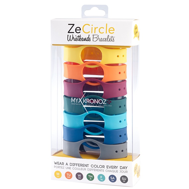 Image of MyKronoz ZeCircle bracelets - 7 pack - colorama