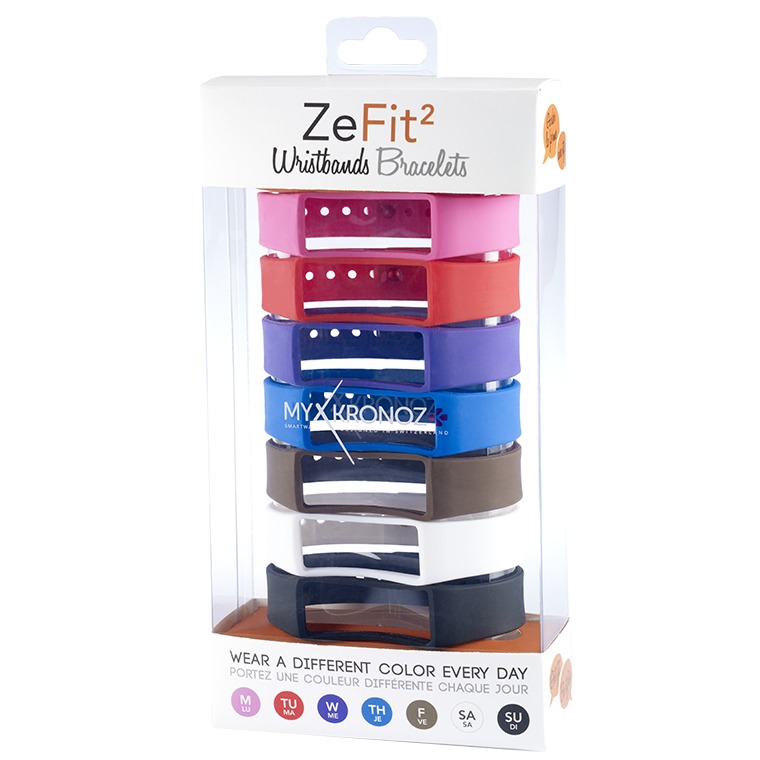 Image of MyKronoz ZeFit2 bracelets - 7 pack - classic colors