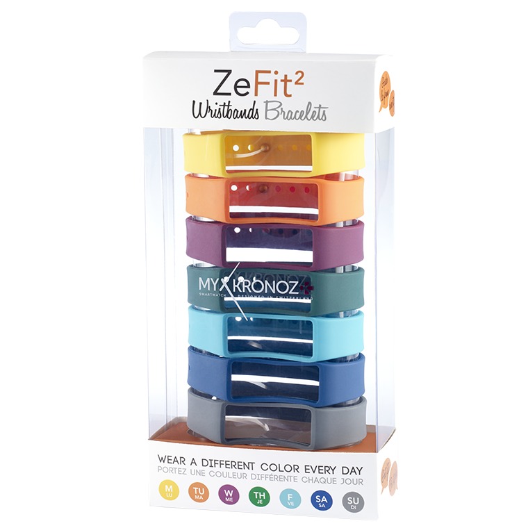 Image of MyKronoz ZeFit2 bracelets - 7 pack - colorama