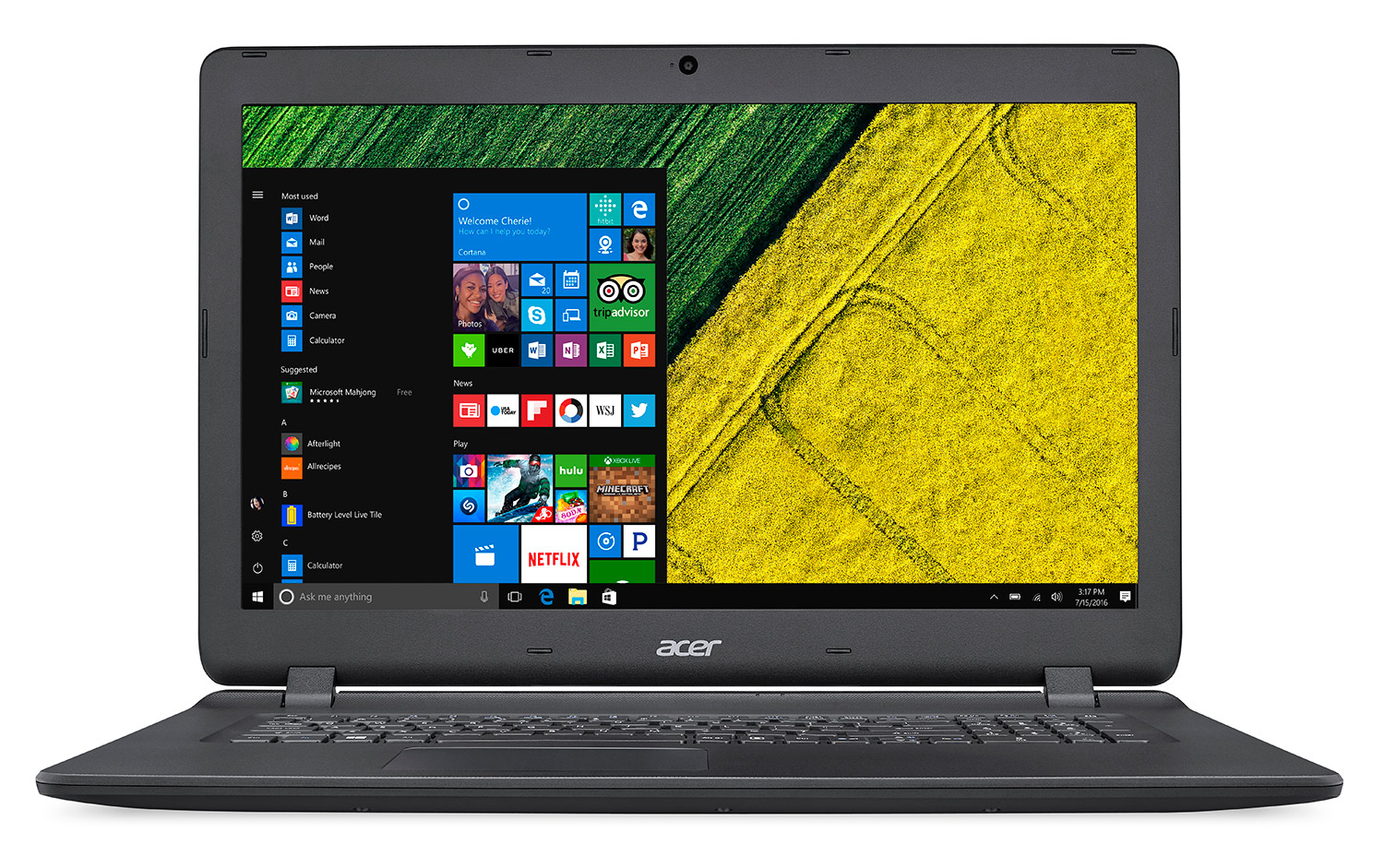 Image of Acer ES1-732-C8E0 zwart