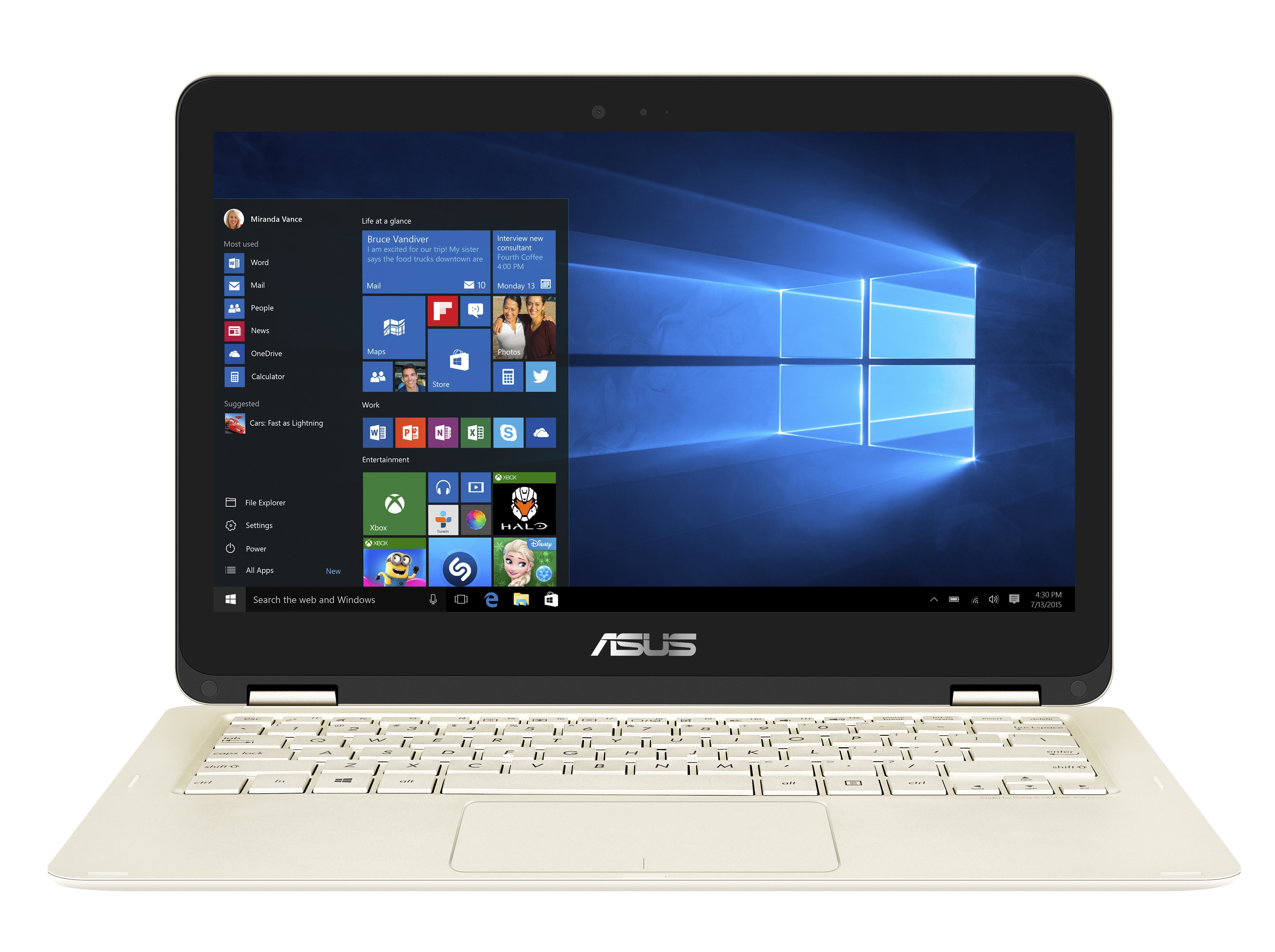 Image of Asus Hybrid Notebook ZenBook Flip UX360CA-C4203T 12.6", m3 7Y30, 128GB