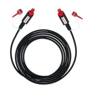 Image of Oehlbach 6003, optische toslink kabel, 1m, zwart/rood
