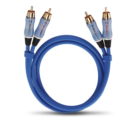 Audio kabel Oehlbach Audio-cinchkabel Stereo 0,50 m blauw 4003635027004