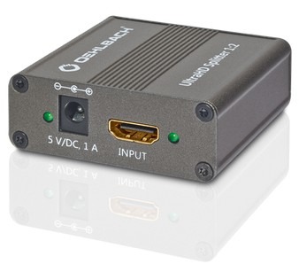 Image of 2 poorten HDMI-switch Oehlbach vergulde connectoren 4096 x 2160 pix Bruin (metallic)